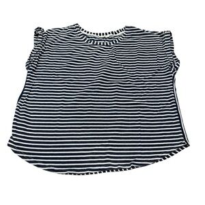Jane and Delancey Blue and light blue Striped Short Sleeve Tee XL EUC Worn Once